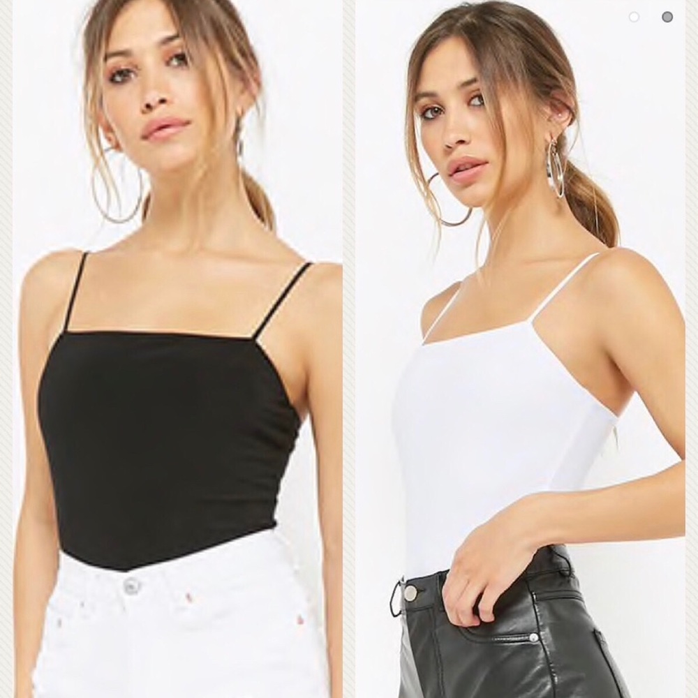 NWT SET OF 2: Square Neck Bodysuits